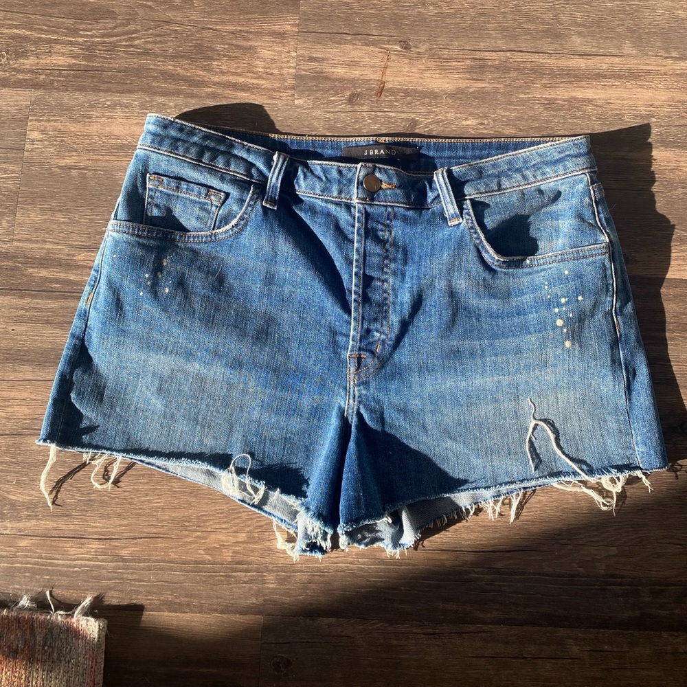 J Brand mid rise denim shorts